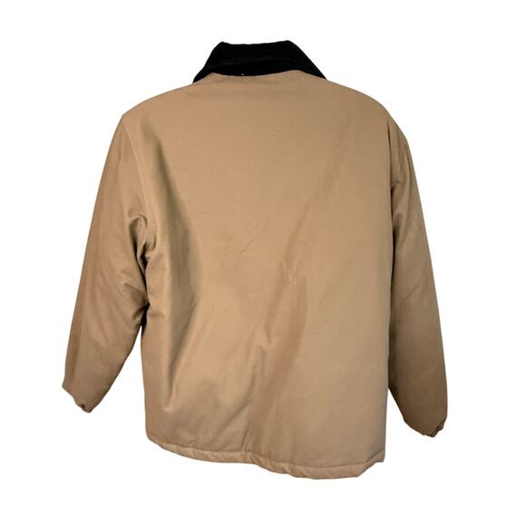 Dry Creek Bomber Jacket Size L Corduroy Collar Full Zip Cotton Workwear Utility - Picture 2 of 9